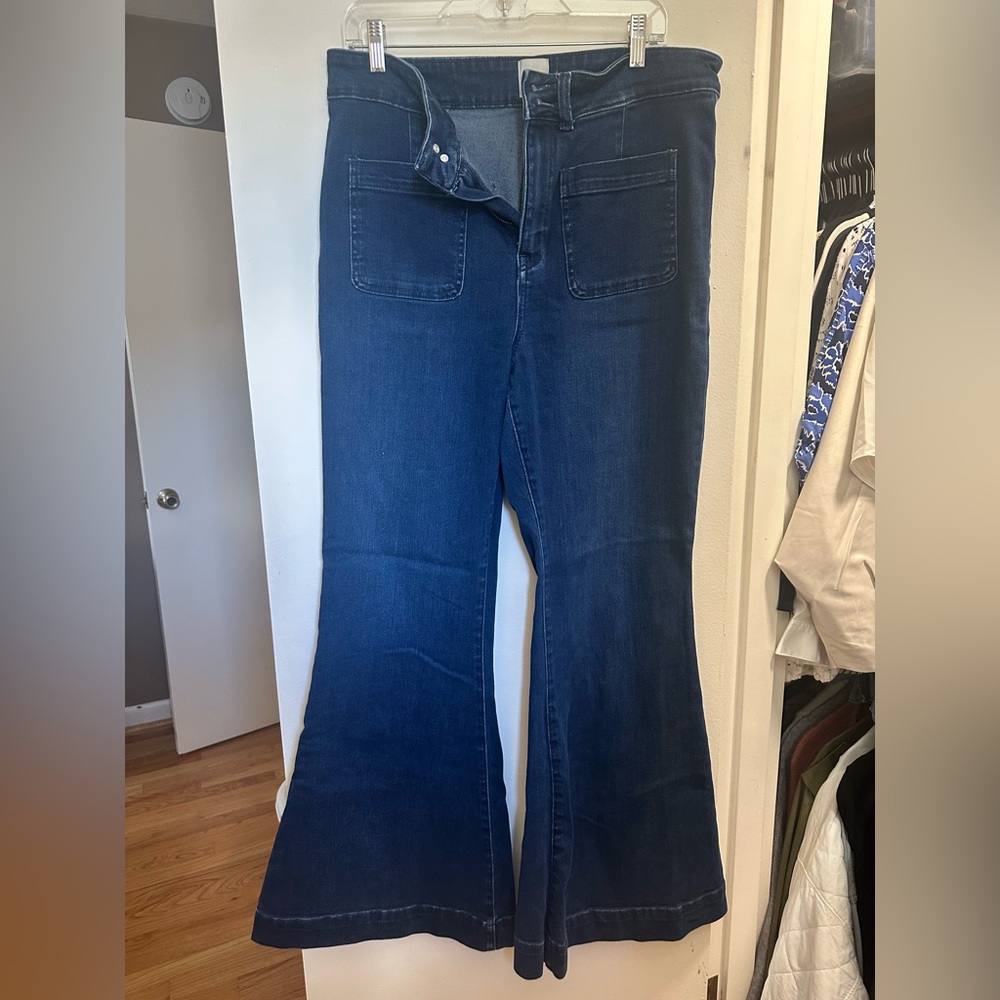 MAEVE Classic Blue Flared Women's Jeans
